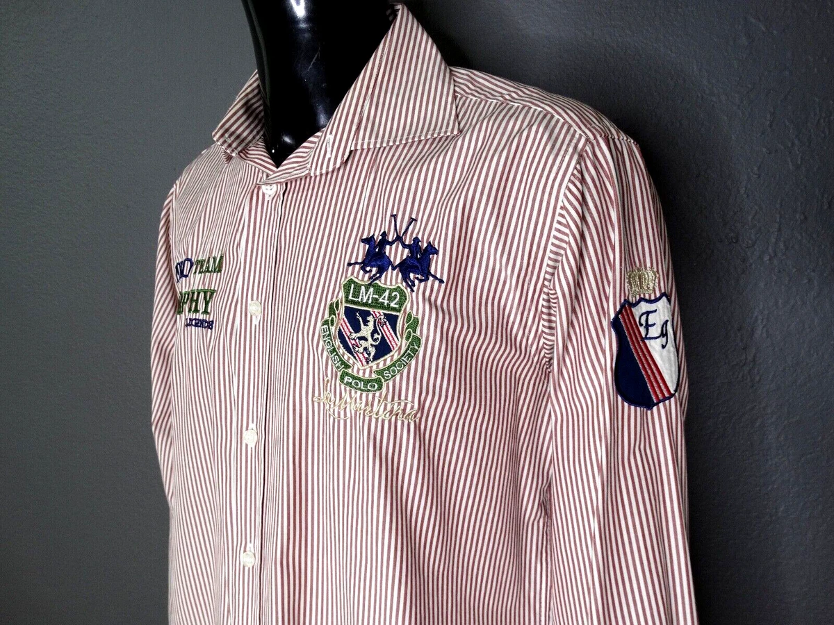 LA MARTINA Saddlery English Polo AssociationStriped Men s Shirt