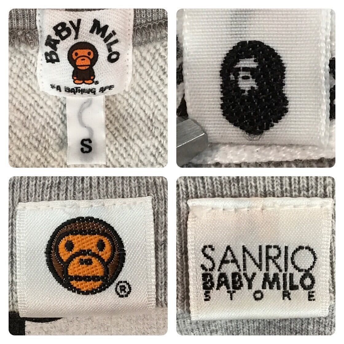 AUTHENTIC APE BAPE x HELLO KITTY BABY MILO SWEAT S Size GLAY AUTHENTIC APE BAPE x HELLO KITTY BABY MILO SWEAT S Size GLAY