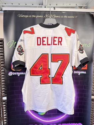 Authentic Tampa Bay Buccaneers #47 Delier STITCHED NFL Football Jersey Sz 48