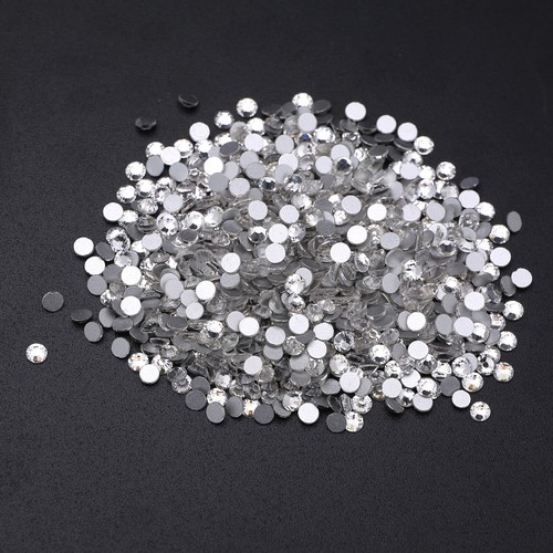 Crystal AB Non Hotfix FlatBack Rhinestones Glitter Gems 3d Nail Art Decoration - Picture 8 of 14