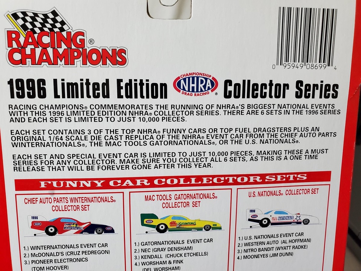 Mac Tools Gatornationals set of 4 Top Fuel Dragsters 1 of Mac Tools Gatornationals set of 4 Top Fuel Dragsters 1 of