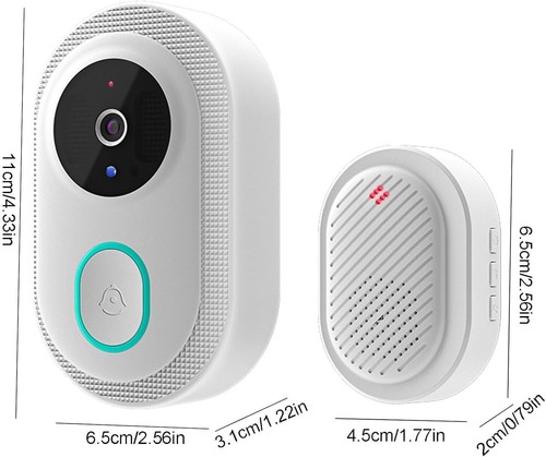 75° Viewing Angle Smart Doorbell Wireless Remote Control Smart Visual Doorbell - Picture 22 of 31