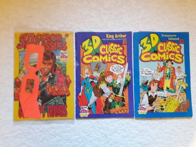 Wendy's Kinder Mahlzeit 3D Comics König Arthur Gullivers Reisen Schatzinsel