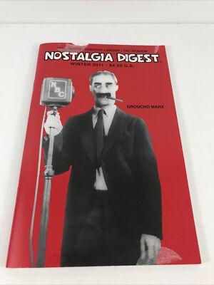 Nostalgia Digest Winter 2011 Groucho Marx Tony Curtis The Shadow Lamour