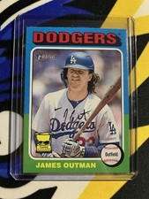 James Outman 2024 Topps Heritage #413 Rookie Gold Cup Base Dodgers