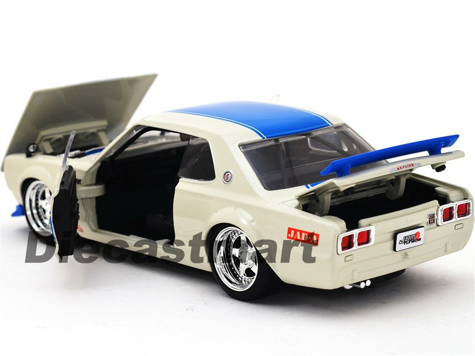Jada Toys Nissan Skyline GT-R 1971 1:24 JDM TUNERS Bleu - Modèle Réduit