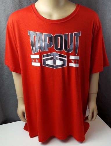 Herren Gr. 4XL TapOut rotes Shirt neu mit Etikett Flame Scarlet Salute T-Shirt 718l32pb22 - Bild 1 von 3
