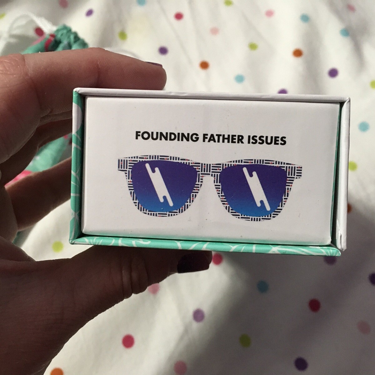 Goodr sunglasses founding father issues goodr Founding Father Issues Red White and Blue OG  main image 2