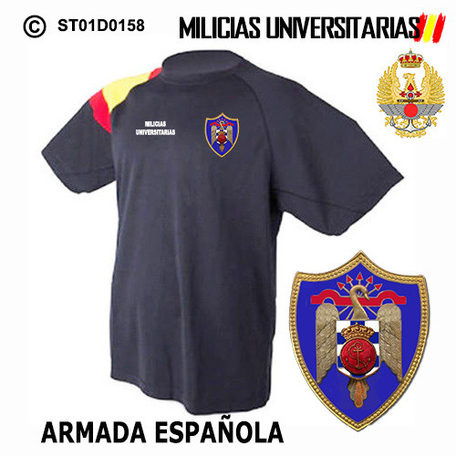 CAMISETAS TECNICAS: MILICIAS UNIVERSITARIAS - ARMADA ESPAÑOLA M1 - Picture 3 of 3