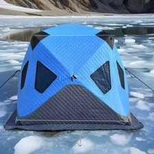 3-4 People Waterproof Oxford Fabric Ice Fishing Tent for Outdoor Thick Ice Tent