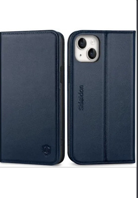 SHIELDON Wallet Case for iPhone 15 Plus 5G 2023, Genuine Leather