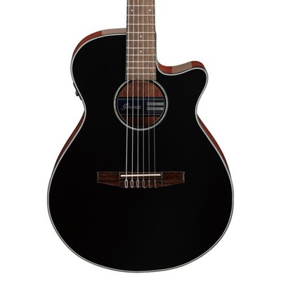 Ibanez AEG50N Acoustic-Electric Classical Guitar, Spruce Top, Black High Gloss