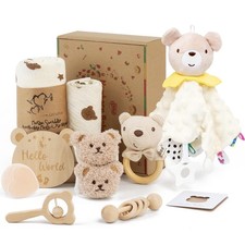 Baby Gift Set for Baby Shower - 10 Piece Newborn Box with Essentials