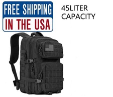 45L Military Tactical Backpack Large Army Molle Bag Rucksack 3 Day Assault Pack