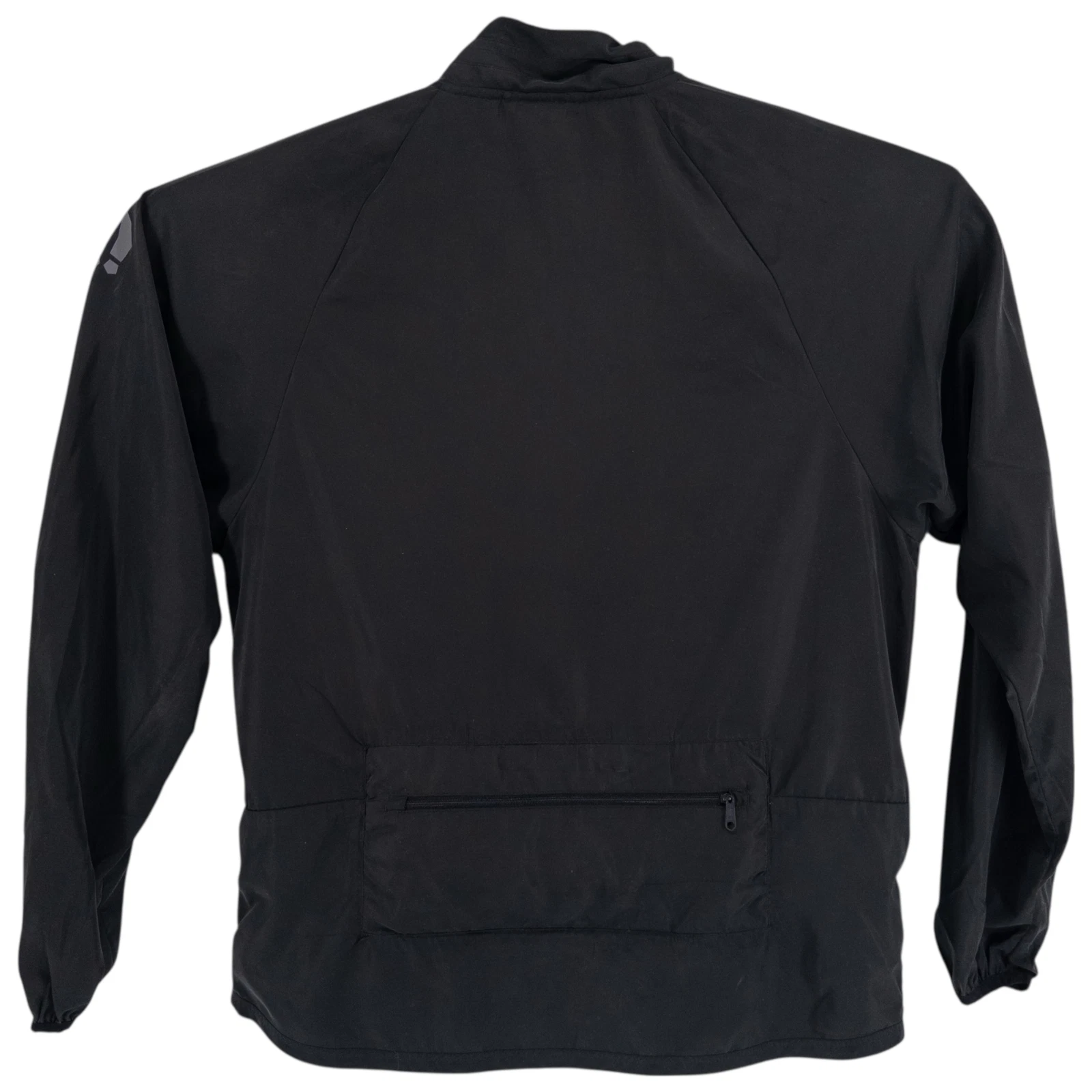 Bearded Goat Men's Med Full Zip Packable Windbreaker Black Outdoor Hiking Jacket - product detail image 2