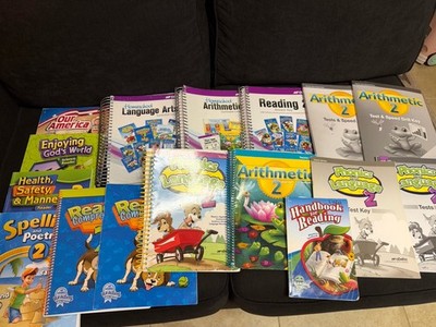 Abeka 2nd Grade Math & Language Lesson Plans, Student Books And Teachers Key