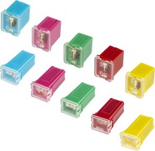 10 PCS Automotive Fuse Assortment for Pickup Trucks, Sedans, 5 tall and 5 low