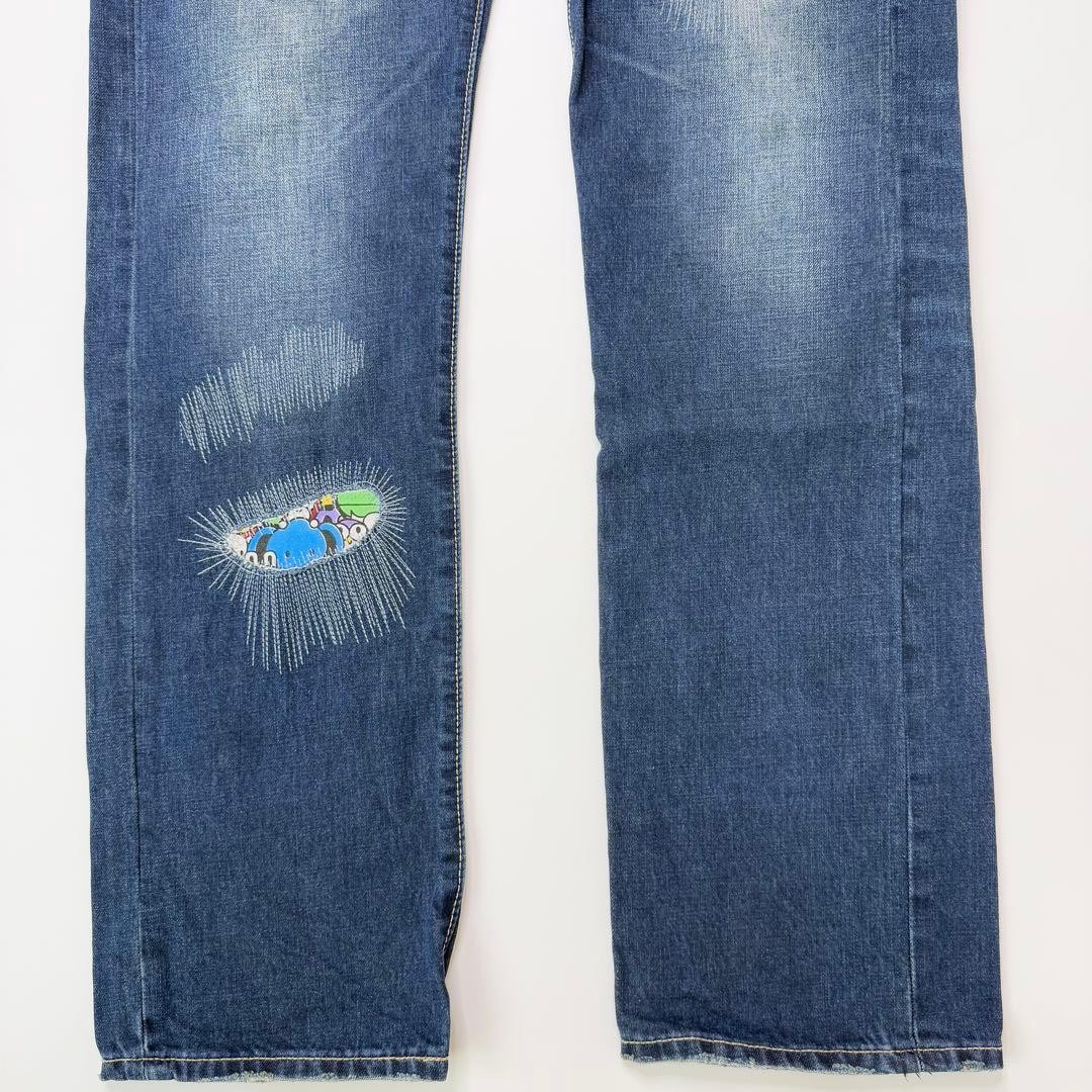 Bape Archive Damaged Denim Patchwork Excellent Us… - image 2