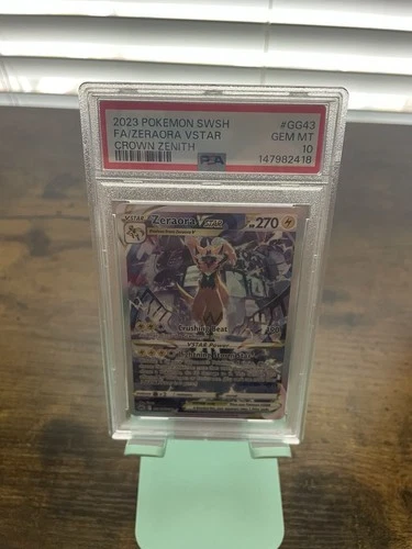 Pokémon TCG Zeraora VSTAR Full Art Ultra Rare GG43/GG70 Crown Zenith PSA10