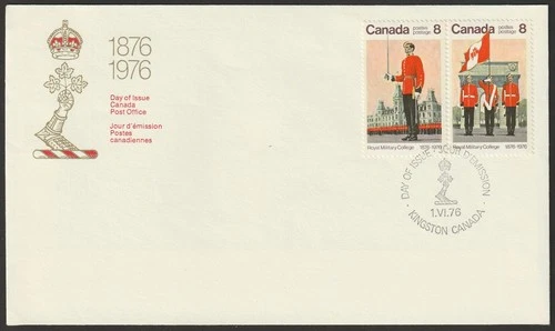 Canada #693a, Royal Military College, Type B, Official First Day Cover, FDC 1976