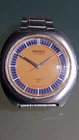 Seiko Automatic Ufo Japan 7005-8150 Vintage 1975 Rare Orange Dial Date Job Work