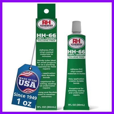 HH-66 Toluene Free Vinyl Cement 1 oz - Vinyl Adhesive, Cement Glue, Industria...