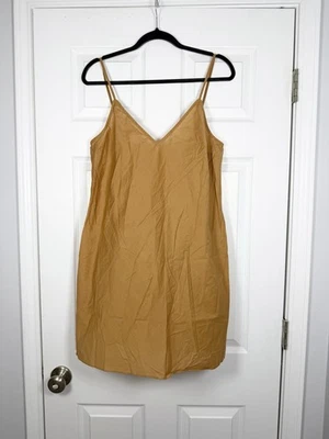 Zimmermann Size 3/L • Light Brown V-neck Mini Slip Dress