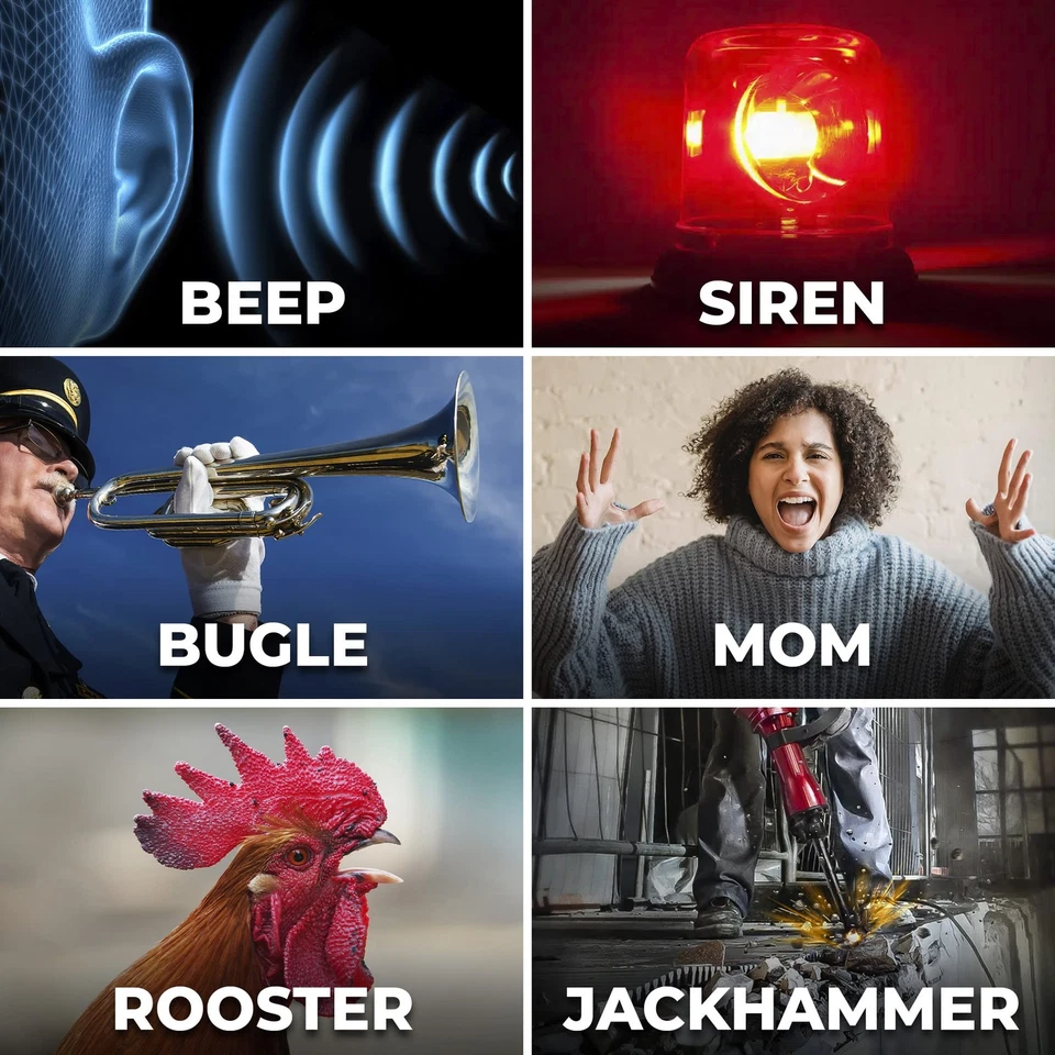 Sharp Big Bang Super Loud Alarm Clock for Heavy Sleepers, 6 Extremely Loud Wake - Image 3 of 4