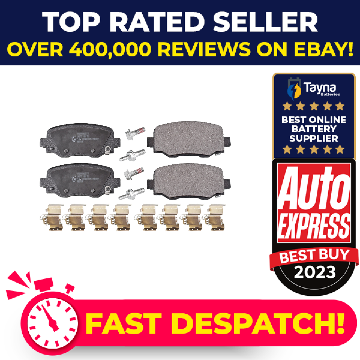 Brake Pads Set fits JEEP CHEROKEE KL 2.4 Rear 2013 on ED6 Blue Print 68225301AA