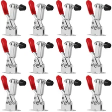 12 PCS 201B Toggle Latch Clamps, Hand Tool Nonslip Horizontal Quick Release C...