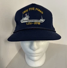YoungAn Hat USAV Five Forks LCU-2018 Hat Cap Snapback Navy Blue Adjustable