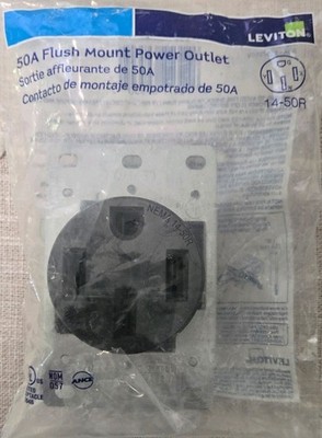 Leviton 279-S00 Flush Mounting Receptacle NEMA 14-50R 3P, 4W, 50A, 125/250v
