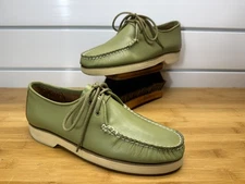 Vtg Sperry Top Sider Captain's Oxford in Smoked Elk (NEUTRAL GREEN) Mens 9 M B8
