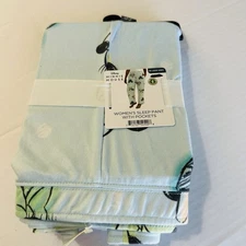 Womens 2x Minnie Mouse Sleep Pants  Pajama Pants With Pockets Teal Blue