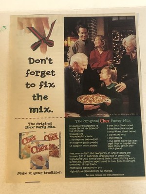 1998 Chex Cereal Vintage Print Ad Advertisement pa41
