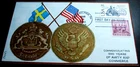 UNITED STATES HAND PAINTED FIRST DAY COVER SIGNED C & C SCOTT 2036 AND 836