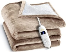 Cozy Electric Heated Blanket, Soft & Machine Washable with Timer Function