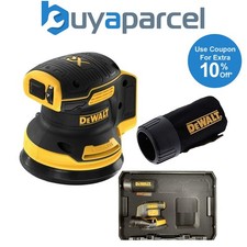 Dewalt DCW210N Cordless Brushless 18v XR Orbital Sander 125mm + Dust Bag + Inlay