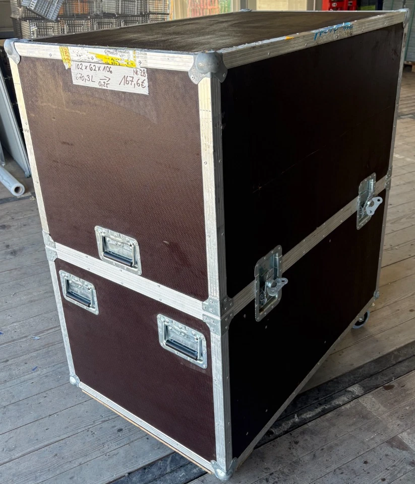 Flightcase Transportkiste 102x62x106 cm mit Rollen & Ausbau - Roadcase - Bild 2 von 4