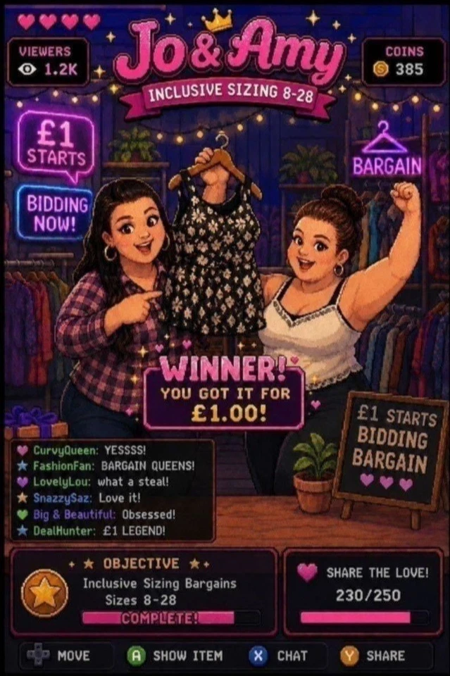£1 Starts - Ladies Clothing Sizes 8-30 - New & Preowned Bargains!