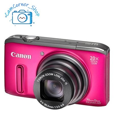 Canon PowerShot SX240 HS 12.1MP Digital Camera 20x Zoom Full HD 1080p Wide Angle