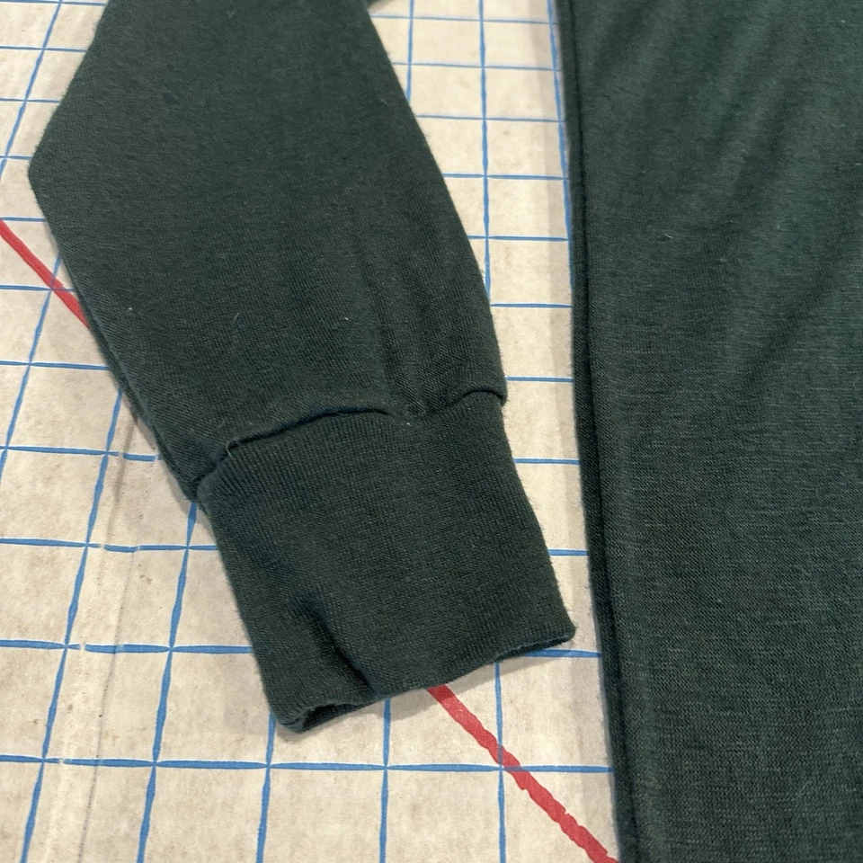 Browning Thermal Base Layer Long Sleeve Shirt Mens Med Green Fleece Hunting Wool - Image 2 of 4