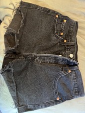 Womens Levi Jeans 501 Shorts Cut Off Size 26