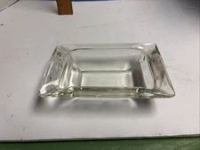 Vintage Small Clear Glass Ashtray