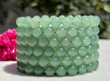Wholesale Lot 6 Pcs Green Aventurine 8mm 7.5 Crystal Healing Stretch Bracelet