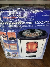 Franklin Chef Vertisserie w/ Cooktop SR3600 Vertical Rotisserie w/ Top Casserole
