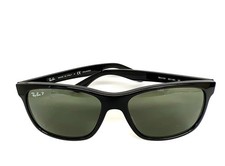 Occhiali da sole Ray-Ban RB 4181 601/9A nero lucido polarizzato verde senza custodia