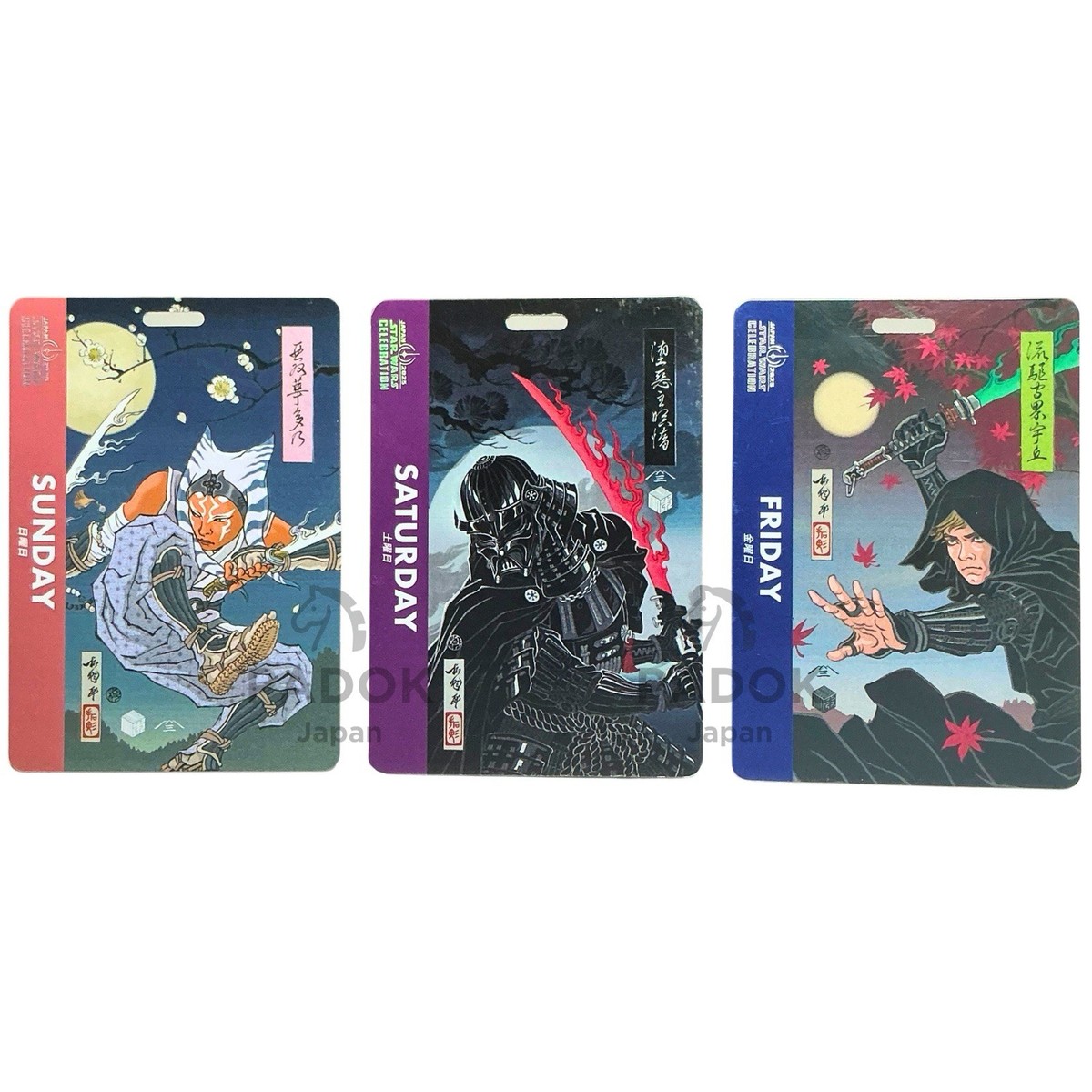 Badge Ahsoka Tano & Darth Vader - Star Wars Celebration 2025 - Japon - Ukiyo-e