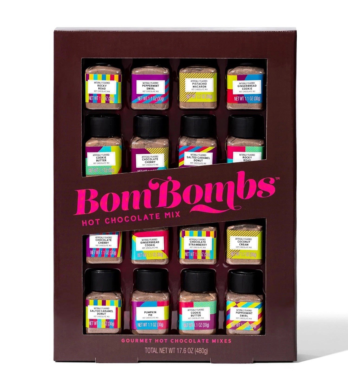 BomBombs, Hot Chocolate Mix Gift Set in Mini Bottles, With 1