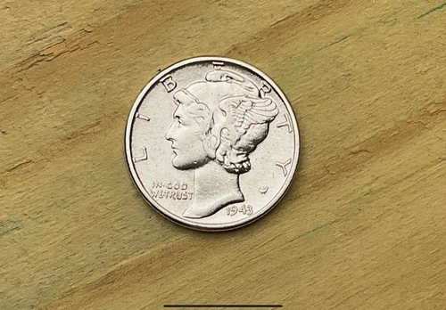 1943-P Mercury Dime #2806 Daisy Mae, ~GEM~ Extra-Fine *FREE SHIPPING to YOU*